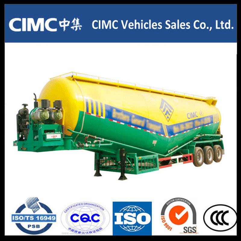 Warme verkoop CIMC Bulk Cement Powder Tank Semi Trailer